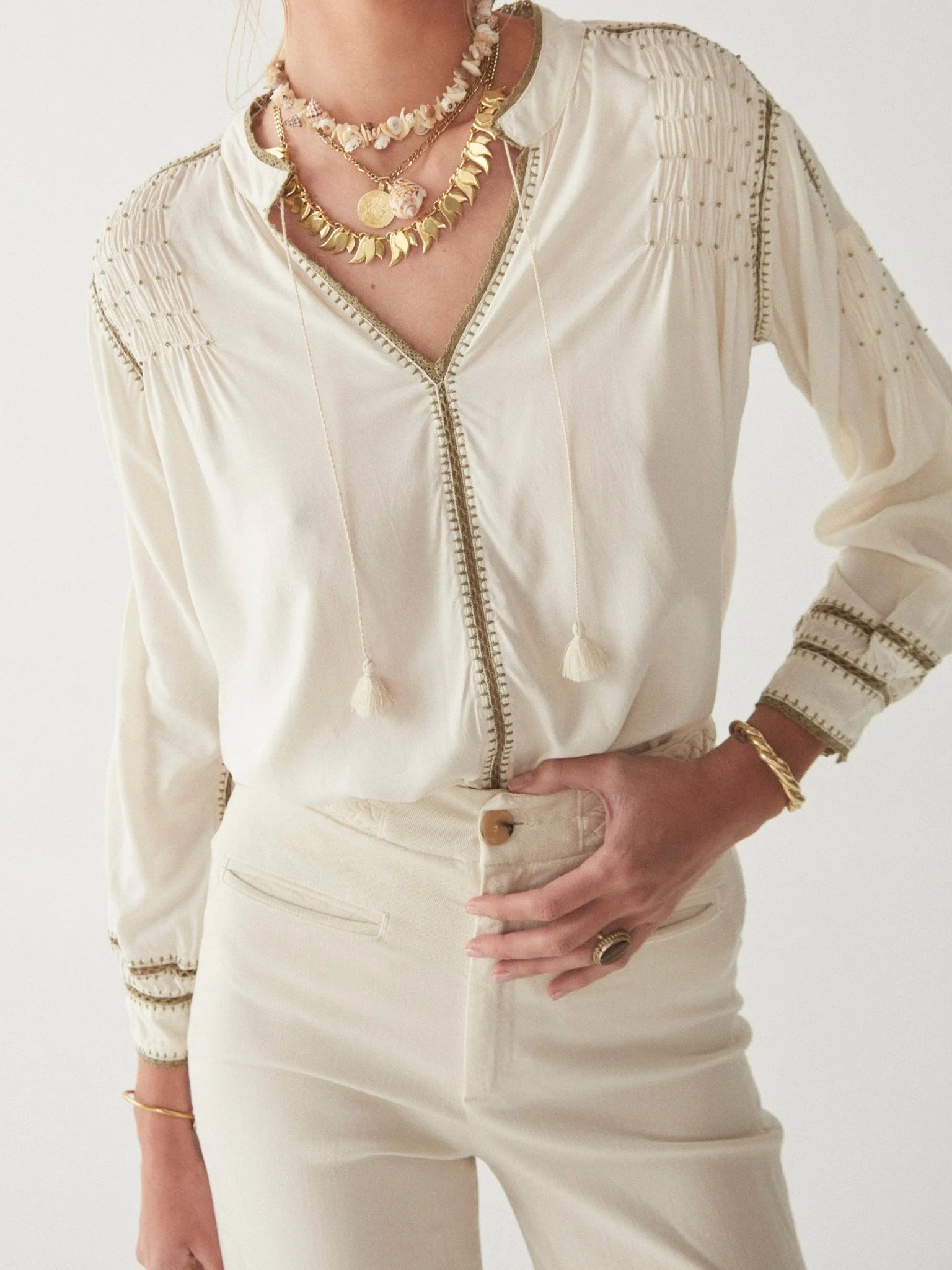 Asha Blouse - Caki - Image 5