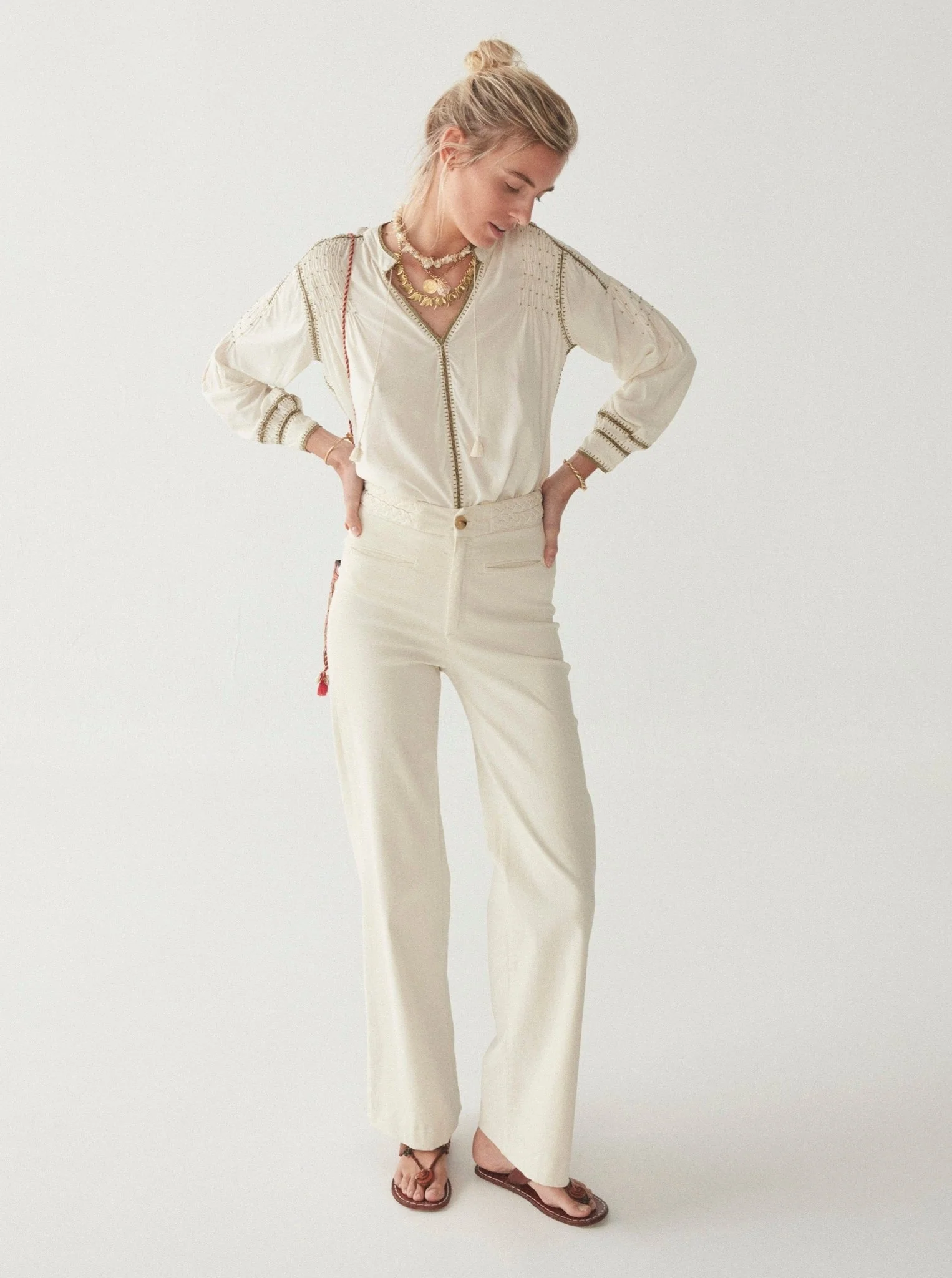 Asha Blouse - Caki - Image 8